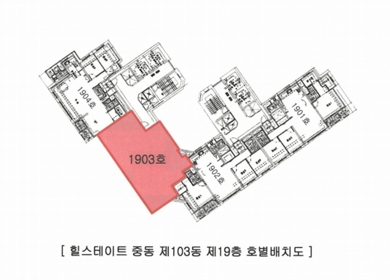 2025타경34367 경기도 부천시 원미구 길주로 234, 힐스테이트중동 103동 19층 1903호 아파트[공급36평형] 경매 이미지