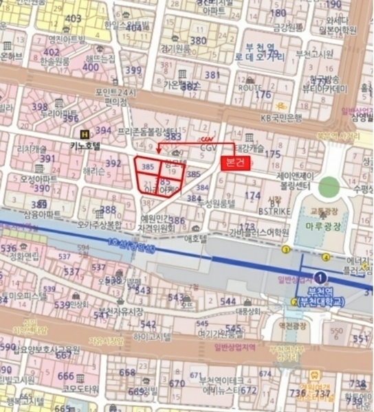 2023타경3631 경기도 부천시 부천로3번길 48, 심곡동피노키오상가 지1층 비108호 근린상가 경매 이미지