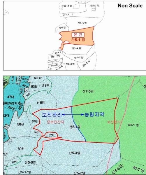 2024타경36188 경기도 여주시 대신면 도롱리 산5-1 임야 경매 이미지