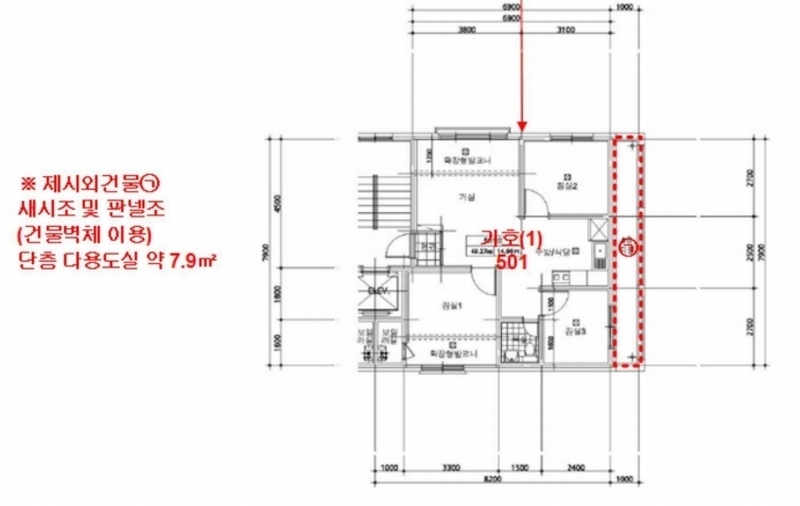 2025타경33340 경기도 부천시 원미구 원미로77번길 20-20, 금강팰리스 5층 501호 다세대(빌라)[공급17평형] 경매 이미지
