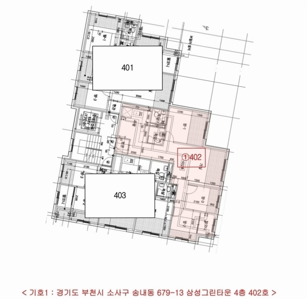 2025타경33415 경기도 부천시 소사구 마니로24번길 12, 삼성그린타운 4층 402호 다세대(빌라)[공급18평형] 경매 이미지
