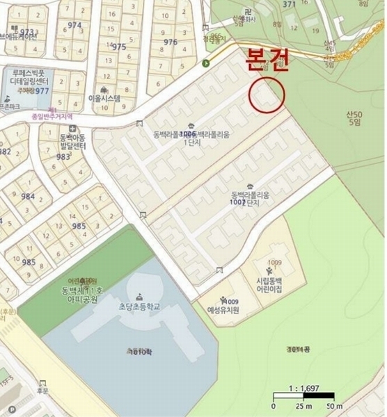 2024타경7818 경기도 용인시 기흥구 동백1로 42, 동백라폴리움1단지 107동 1호 다세대(빌라)[공급123평형] 경매 이미지