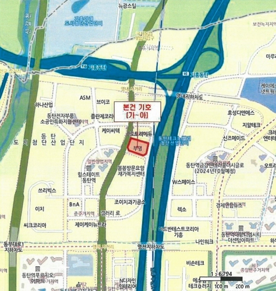 2024타경55671 경기도 화성시 동탄기흥로 594-7, 루체스타비즈 1층 119호 근린상가 경매 이미지
