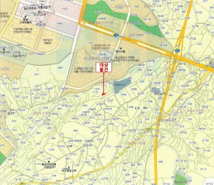 2024타경74337 경기도 화성시 향남읍 하길리 419-13 농지 경매 이미지