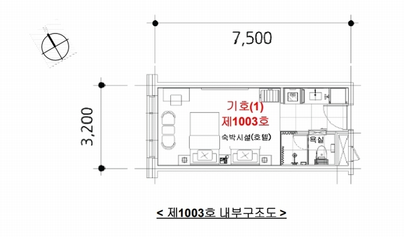 2024타경75941 경기도 용인시 처인구 포곡읍 전대로78번길 19-2, 골든튤립에버용인호텔 10층 1003호 숙박(콘도등) 경매 이미지