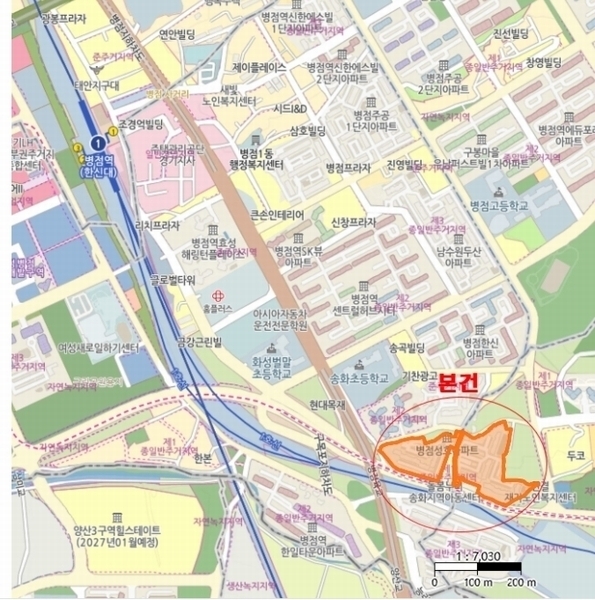 2024타경85986 경기도 화성시 10용사로 221, 병점성호아파트 103동 7층 702호 아파트[공급23평형] 경매 이미지