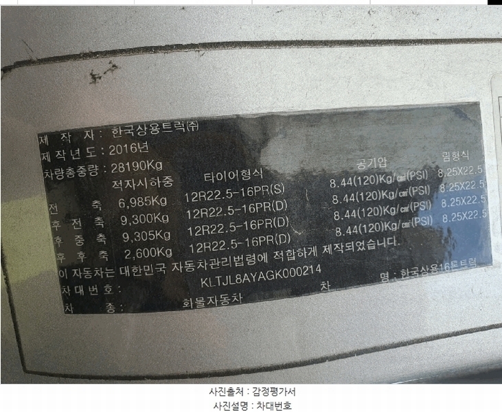 2025타경56957 경기도 화성시 만세구 서신면 상안리 351-1, 송산주차장 한국상용16톤트럭 경매 이미지