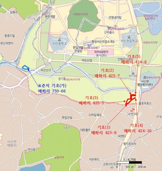 2024타경74733 경기도 화성시 서신면 매화리 425-8 농지 경매 이미지