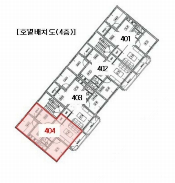 2024타경88060 경기도 용인시 처인구 삼가로 27-13, 대림주택 가동 4층 404호 다세대(빌라)[공급15평형] 경매 이미지