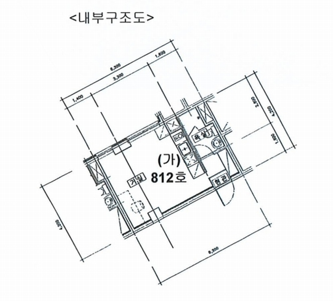 2024타경88831 경기도 화성시 큰재봉길 23-4, 석진블루체오피스텔 8층 812호 오피스텔[계약17평형] 경매 이미지