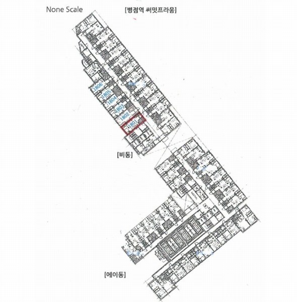 2024타경99626 경기도 화성시 경기대로 1011, 병점역써밋프라움 비동 18층 1801호 오피스텔[계약16평형] 경매 이미지