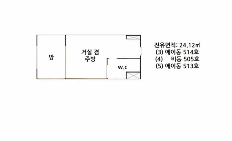 2024타경100182 경기도 화성시 경기대로 1011, 병점역써밋프라움 에이동 5층 513호 오피스텔[계약16평형] 경매 이미지