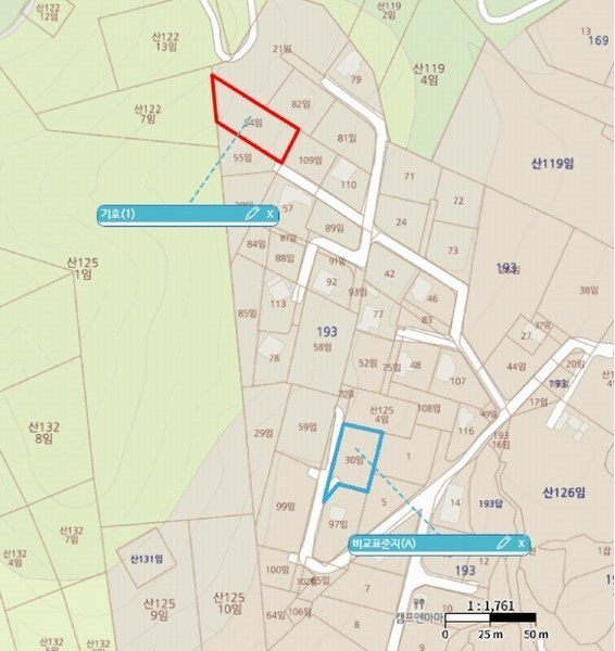2025타경1065 울산광역시 울주군 웅촌면 은현리 193-54 임야 경매 이미지