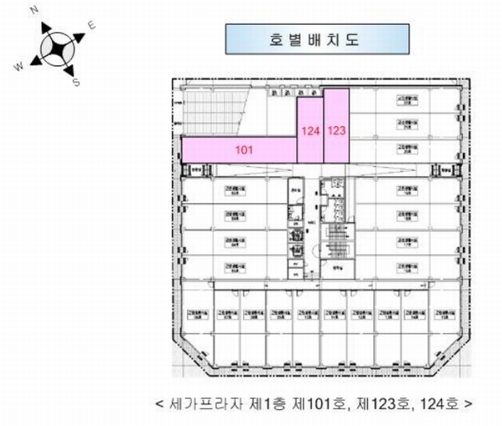 2025타경54397 경기도 화성시 동탄하나1길 47-7, 세가프라자 1층 124호 근린상가 경매 이미지