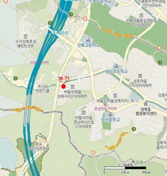 2025타경54778 경기도 용인시 수지구 성복2로 251, 버들치마을성복자이2차 205동 14층 1402호 아파트[공급56평형] 경매 이미지
