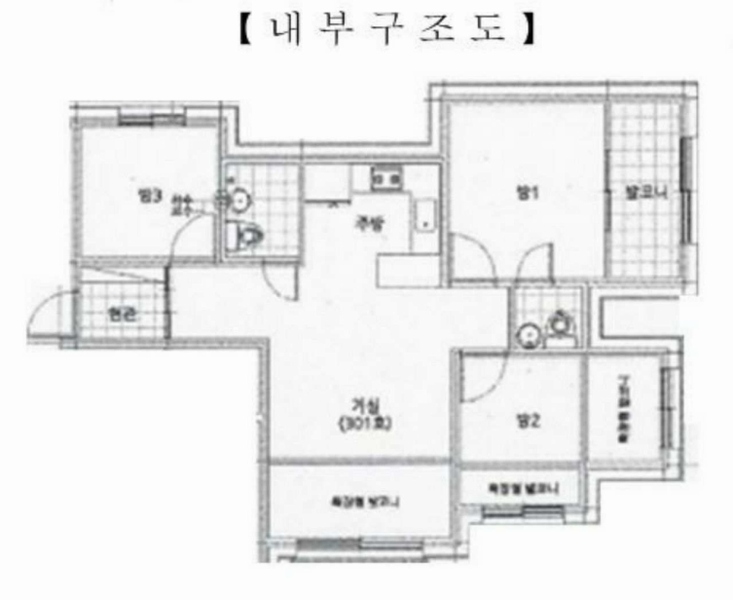 2025타경54801 경기도 수원시 팔달구 고화로72번길 25, 테라타워빌 에이동 3층 301호 다세대(빌라)[공급17평형] 경매 이미지