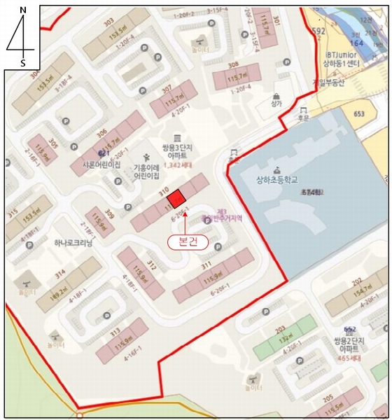 2025타경54861 경기도 용인시 기흥구 중부대로788번길 22, 수원동마을쌍용아파트 310동 3층 303호 아파트[공급35평형] 경매 이미지