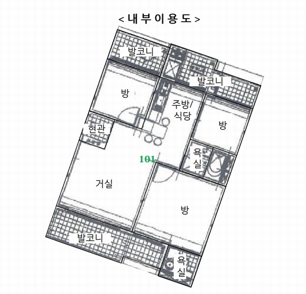 2022타경72061 경기도 화성시 10용사로 221, 병점성호아파트 103동 1층 101호 아파트[공급23평형] 경매 이미지