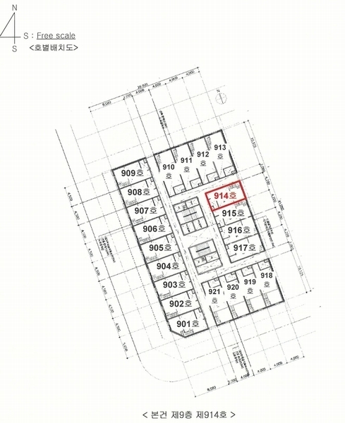 2023타경59935 경기도 수원시 권선구 금곡로196번길 15, 커낼파크 9층 914호 오피스텔[계약22평형] 경매 이미지