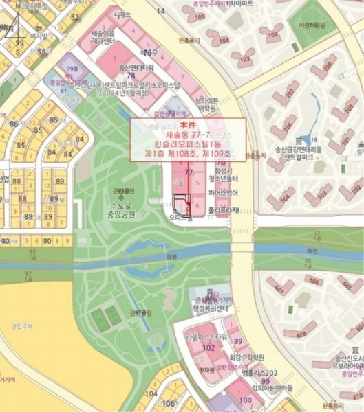 2024타경9258 경기도 화성시 새솔동 77-7 근린상가 경매 이미지