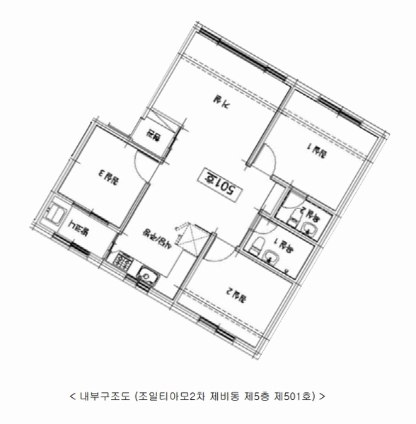 2024타경98890 경기도 용인시 처인구 포곡읍 전대로 109, 조일티아모2차 비동 5층 501호 다세대(빌라)[공급21평형] 경매 이미지