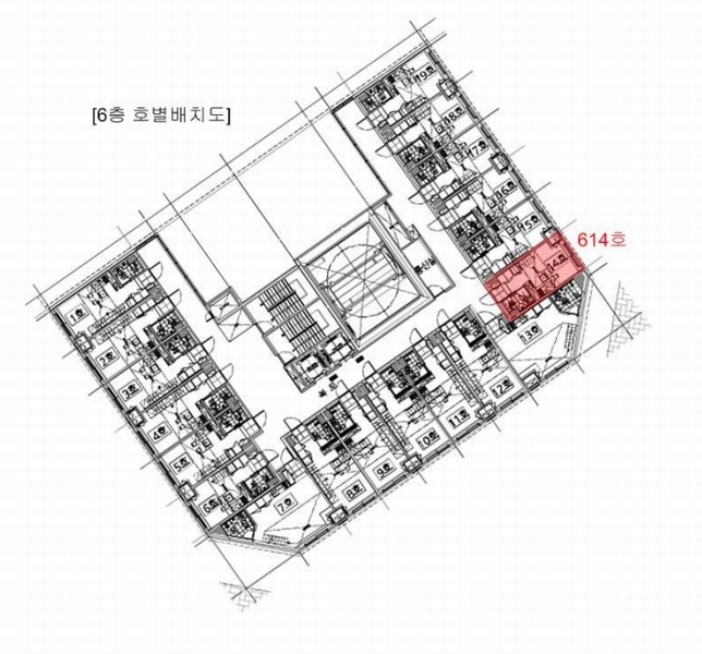 2024타경99794 경기도 오산시 수목원로 618, 세마엠시티 6층 614호 오피스텔 경매 이미지