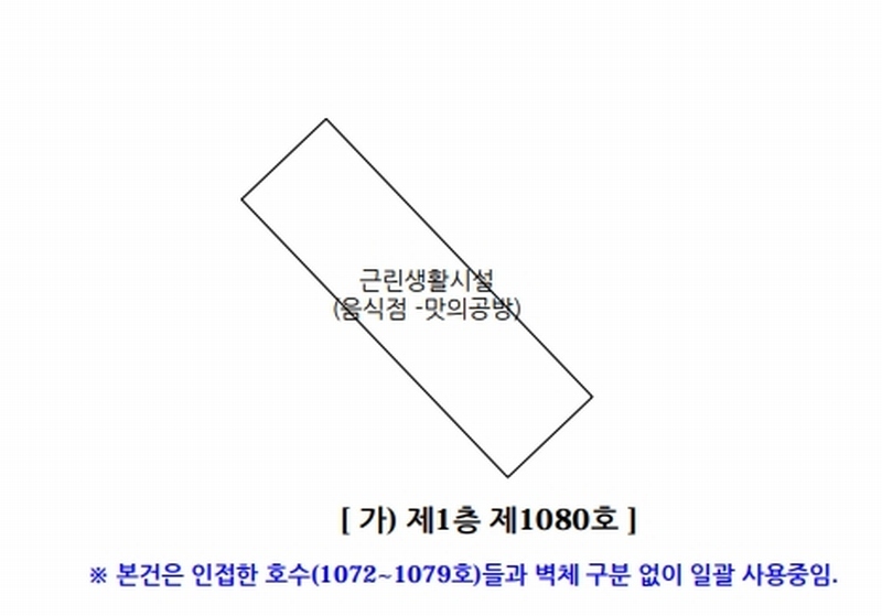 2024타경99954 경기도 화성시 동탄대로5길 15, 더샵동탄센텀폴리스1단지그랑파사쥬 1층 1080호 근린상가 경매 이미지