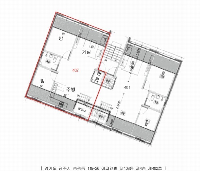 2025타경51928 경기도 광주시 오포로171번길 17-50, 에코앤뷰 108동 4층 402호 다세대(빌라)[공급18평형] 경매 이미지