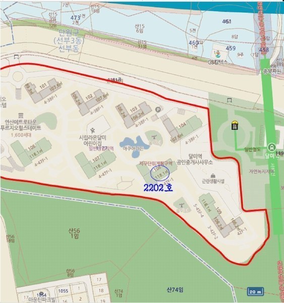 2025타경52730 경기도 안산시 단원구 석수로 138, 안산메트로타운푸르지오힐스테이트 108동 22층 2202호 아파트[공급35평형] 경매 이미지