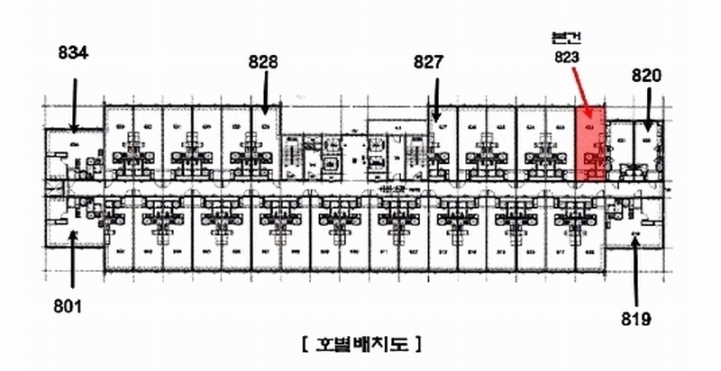 2025타경54470 경기도 화성시 큰재봉길 23-11, 동탄삼성쉐르빌 8층 823호 오피스텔[계약23평형] 경매 이미지
