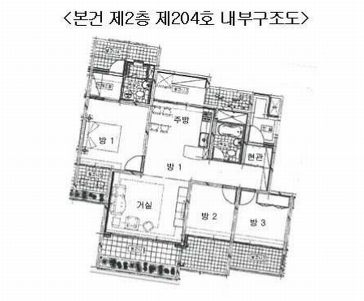 2025타경54873 경기도 용인시 수지구 신봉1로48번길 29, 서홍마을한일아파트 104동 2층 204호 아파트[공급32평형] 경매 이미지