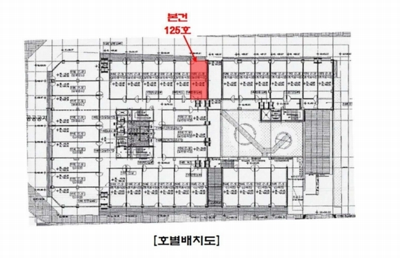 2024타경6754 경기도 수원시 영통구 덕영대로 1470, 망포역플래티넘베이스주건축물 제1동 1층 125호 근린상가 경매 이미지