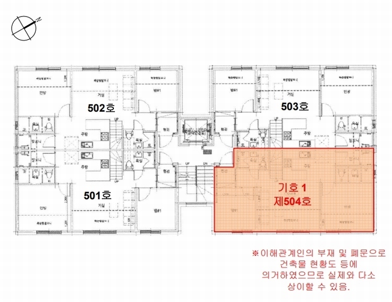 2024타경74139 경기도 수원시 장안구 파장로 9, 더원팰리스 5층 504호 다세대(빌라)[공급17평형] 경매 이미지