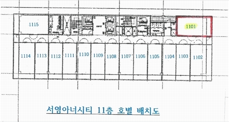 2024타경101994 경기도 화성시 동탄영천로 101, 서영아너시티 11층 1101호 아파트형공장 경매 이미지