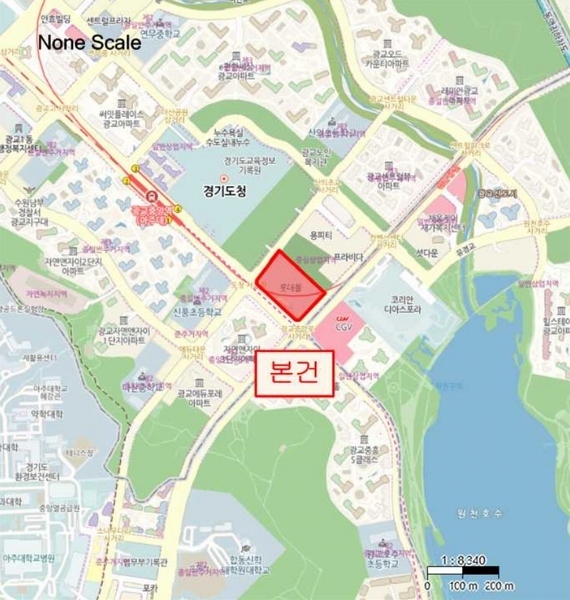 2025타경50260 경기도 수원시 영통구 도청로 10, 광교센트럴푸르지오시티 5층 에이동 514호 오피스텔[계약22평형] 경매 이미지