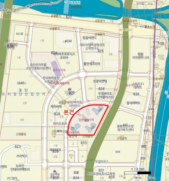 2024타경13486 경기도 화성시 동탄기흥로 585, 힐스테이트동탄역 판매시설동 1층 124호 근린상가 경매 이미지