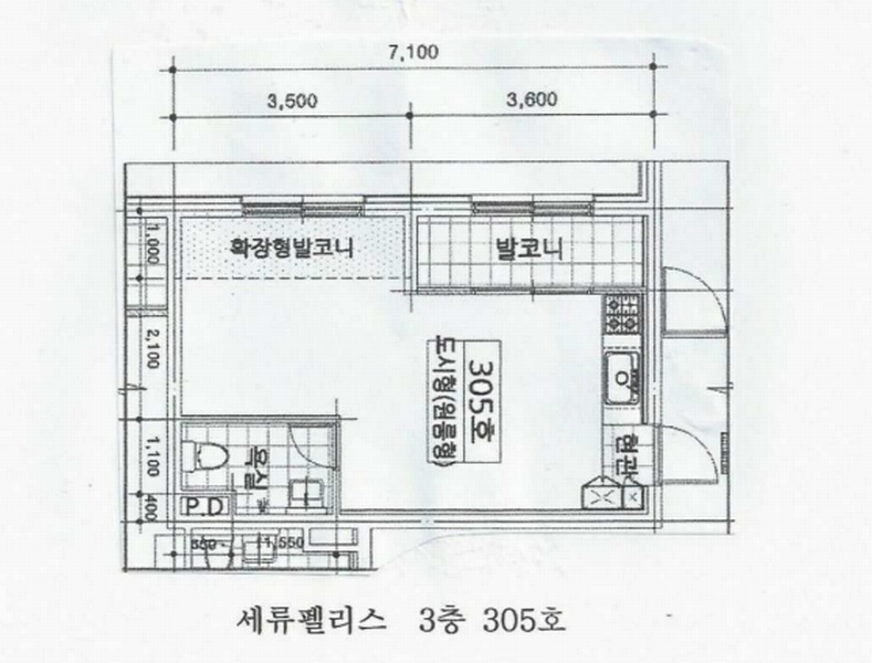 2024타경66701 경기도 수원시 권선구 정조로398번길 11-14, 세류팰리스 3층 305호 다세대(빌라)[공급10평형] 경매 이미지