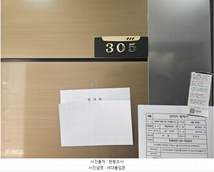 2024타경66701 경기도 수원시 권선구 정조로398번길 11-14, 세류팰리스 3층 305호 다세대(빌라)[공급10평형] 경매 이미지