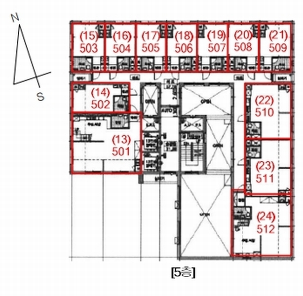 2024타경92243 경기도 수원시 권선구 장다리로 131, 그랜드스위트 5층 511호 다세대(빌라)[공급13평형] 경매 이미지