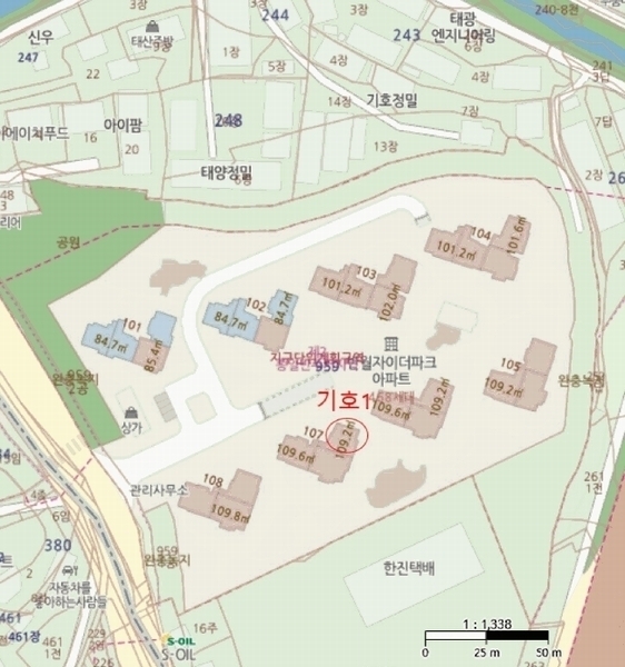 2025타경1064 경기도 화성시 동탄지성로 394, 반월자이더파크 107동 11층 1101호 아파트 경매 이미지