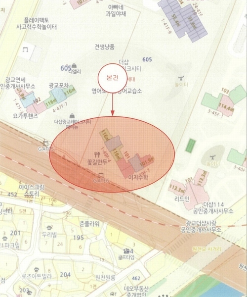 2025타경1345 경기도 수원시 영통구 광교호수공원로 20, 더샵광교레이크시티 근린생활시설동-1동 지2층 비2-25호 근린상가 경매 이미지