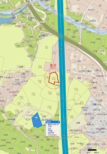2025타경55332 경기도 화성시 팔탄면 율암리 산56-42 임야 경매 이미지