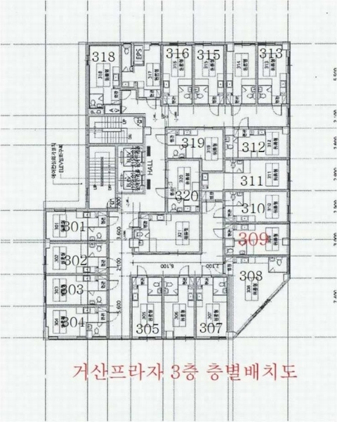 2025타경56154 경기도 화성시 동탄문화센터로 71-3, 거산프라자 3층 309호 다세대(빌라) 경매 이미지