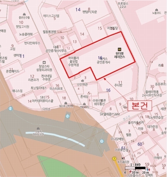 2025타경56742 경기도 수원시 팔달구 향교로1번길 8, 위더뷰 8층 803호 숙박(콘도등) 경매 이미지