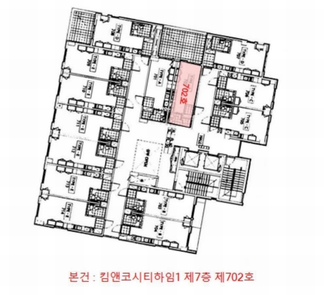 2024타경90124 경기도 용인시 수지구 광교중앙로 316, 킴앤코시티하임1 7층 702호 오피스텔[계약14평형] 경매 이미지