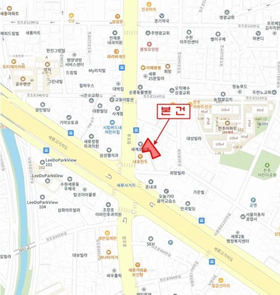 2024타경102553 경기도 수원시 권선구 세지로5번길 53-14, 그린빌 5층 502호 오피스텔 경매 이미지
