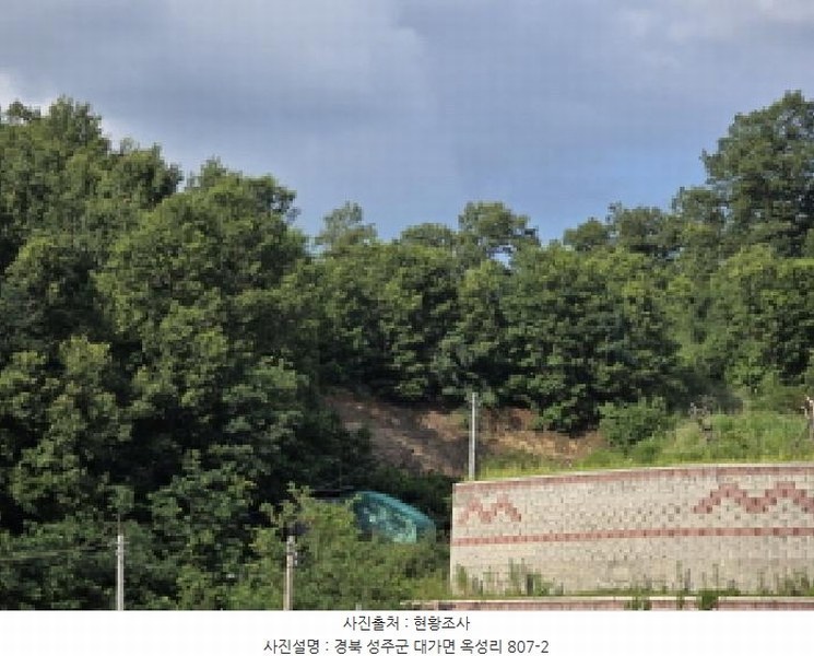 2025타경1334 경상북도 성주군 대가면 옥성리 807 농지 경매 이미지