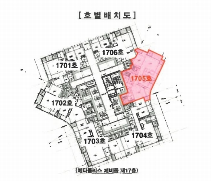 2025타경54634 경기도 화성시 동탄중앙로 220, 메타폴리스 비동 17층 1705호 아파트[공급46평형] 경매 이미지