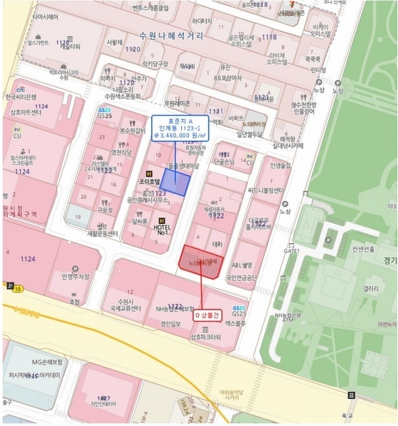 2025타경54784 경기도 수원시 팔달구 인계동 1122-5 근린시설 경매 이미지