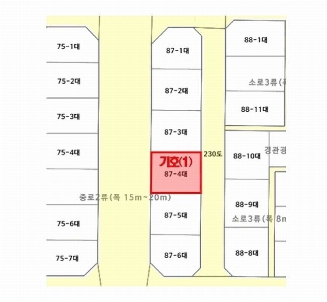 2025타경55381 경기도 화성시 새솔동 87-4 대지 경매 이미지